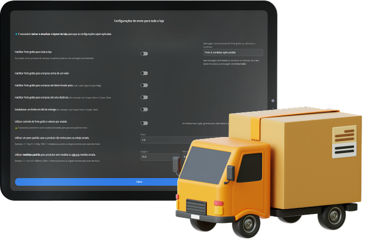 Imagem interago-configuracoes-de-envio